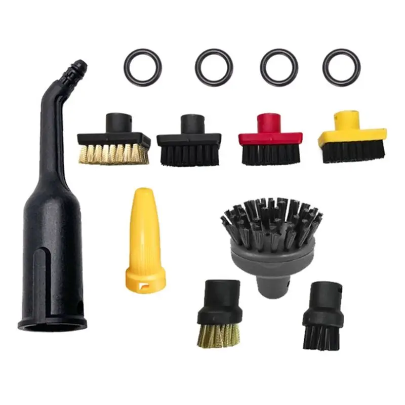 Juego de cepillos de boquilla común para limpiador a vapor Karcher SC1 SC2 SC3 SC4 SC5, piezas de repuesto para eliminación de manchas difíciles-A77G