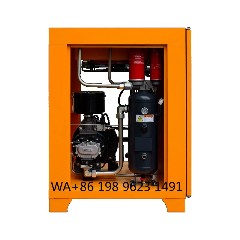 30HP 380V Portable Air Cooled Permanent Magnet VFD Screw Compressor Industrial Lubricated Air Equipment