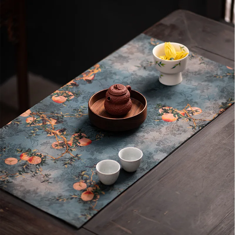 

Xiangyun Yarn Zen Small Tea Mat Fabric Chinese High-End Tablecloth Double-Sided Dual-Use Tea Ceremony Utensils Cloth Napkins