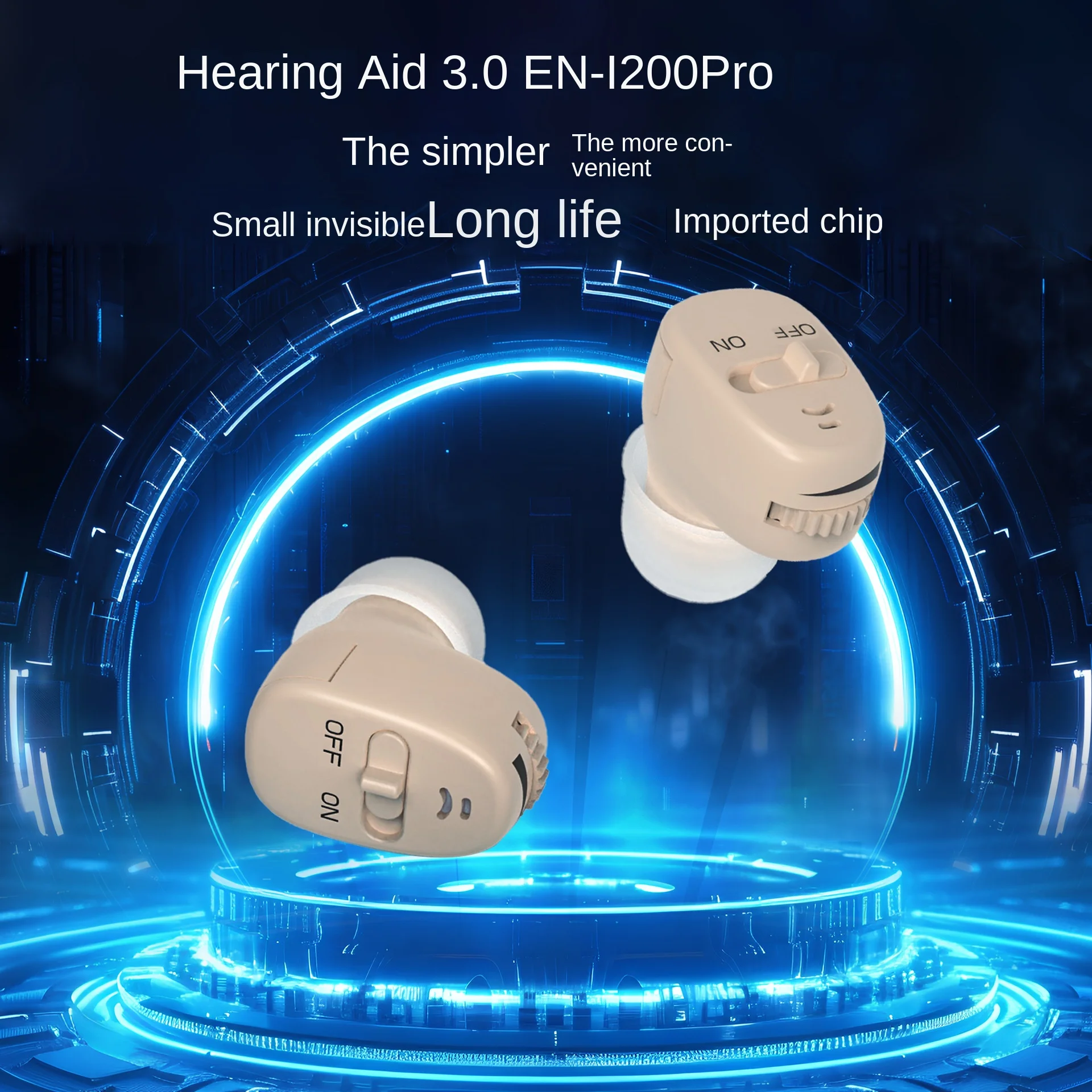 

Mini Sound Amplifier, Ear Sound Enhancer, Noise Reduction, Enhanced Speech, Feedback Cancellation,Suit for Elderly, Children