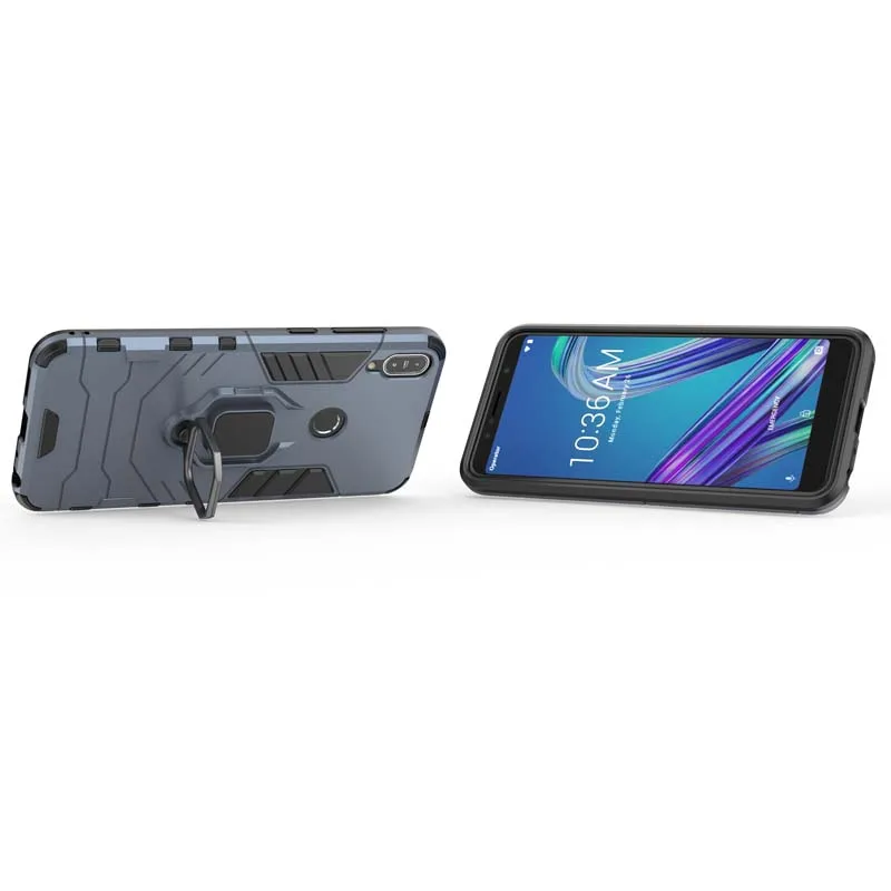 جراب Funda-درع لـ ASUS ، حافظة ضد الصدمات ، حامل مغناطيسي ، غطاء هاتف لـ Zizfone Max Pro M1 ، M1 ، ZB602KL ، ZB601KL