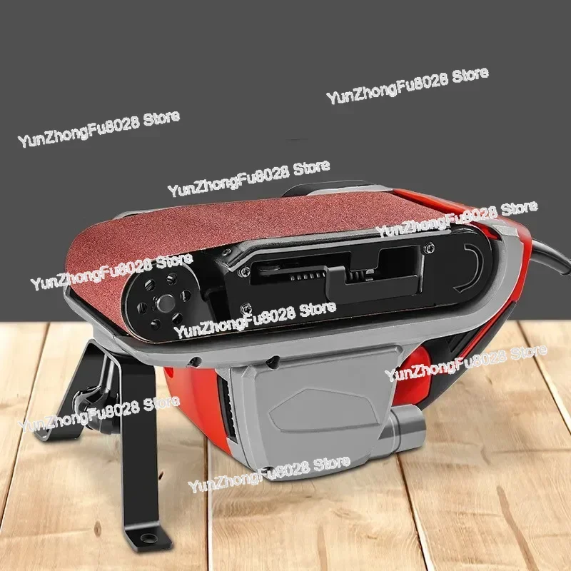 220V Flip Belt Sander Portable Sander Mini Surface Sander Small Sandpaper Machine Polishing Machine For Woodworker Household