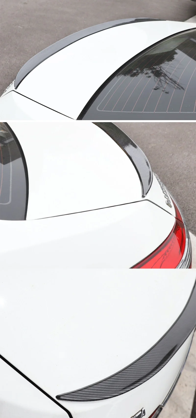 121CM Universal Spoiler Für Limousine Auto Flügel Stamm Für BMW E36 E46 E60 G20 Tesla Modell Y 2023 Zubehör Audi a6 C7 Passat B8 Cl – Detail 3