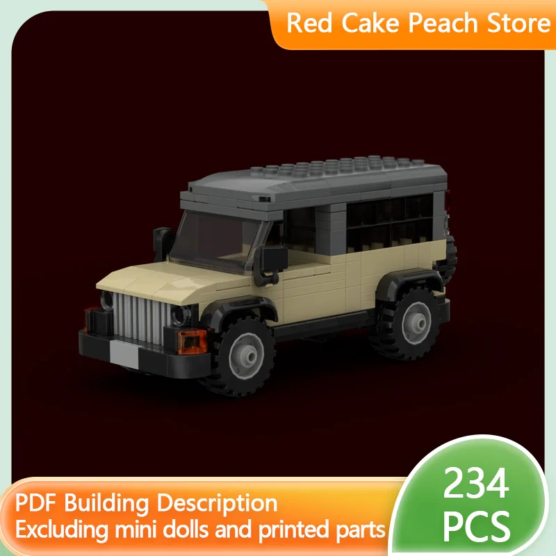

City Car Model MOC Building Bricks Off-Road Sport Utility Vehicle Modular Technology Children Holiday Gifts Assemble Toys Suit
