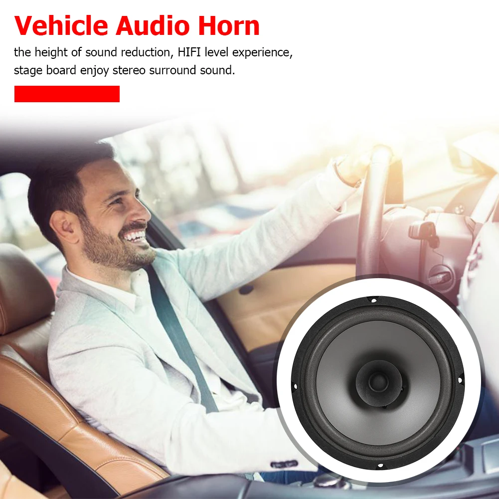 

TS-601 Speaker Universal 500W Coaxial Speaker Stereo Surround Sound High Sensitivity Music Full Range Frequency for Car