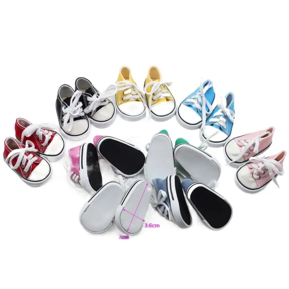 Sneakers Shoes Cute Doll Shoes Kawaii Mini Doll Canvas Shoes 7CM Colorful Doll Sneakers Blythe Doll Toy