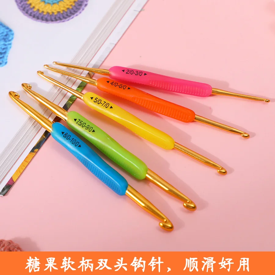 

Double Ended Crochet Knitting Needles Sets 5PCS Aluminun Crchet Needles Sewing Tool Accessories For Handicraft Enthusiasts