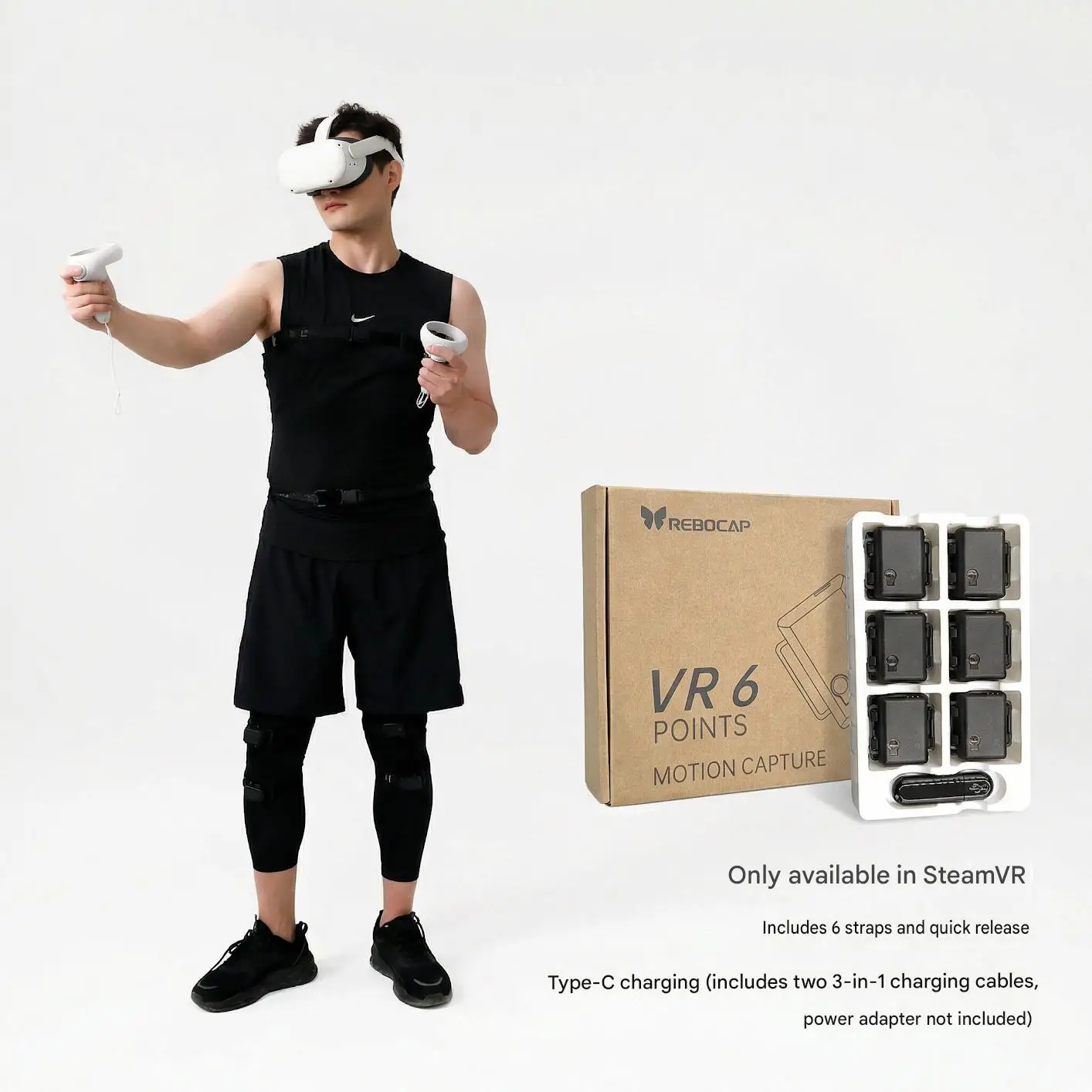 REBOCAP VR 6 Points Motion Capture 本体 Rebocap VR6 Points Full Body Tracker full-body motion capture