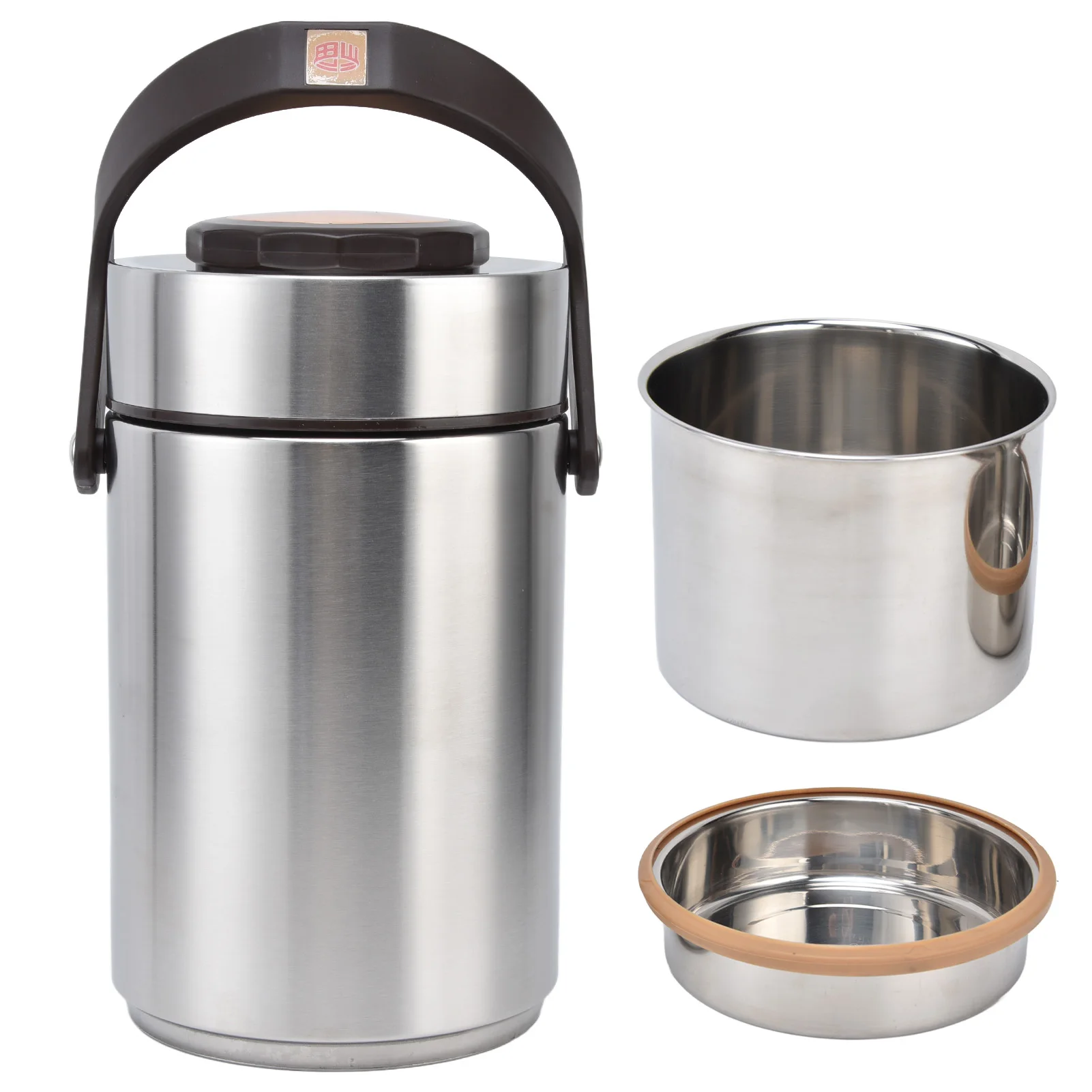 ZK20 2300ml Insulated Lunch Containers Portable 304 Stainless Steel Vacuum Insulated Food Jar Vacuum Bento Lunch Box