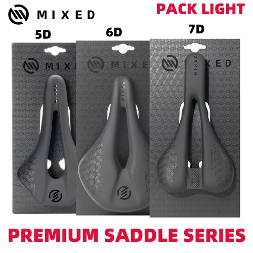 Sillín de bicicleta de carretera de carbono mezclado con diseño ligero hueco cómodo asiento de bicicleta MTB y accesorios esenciales para bicicleta