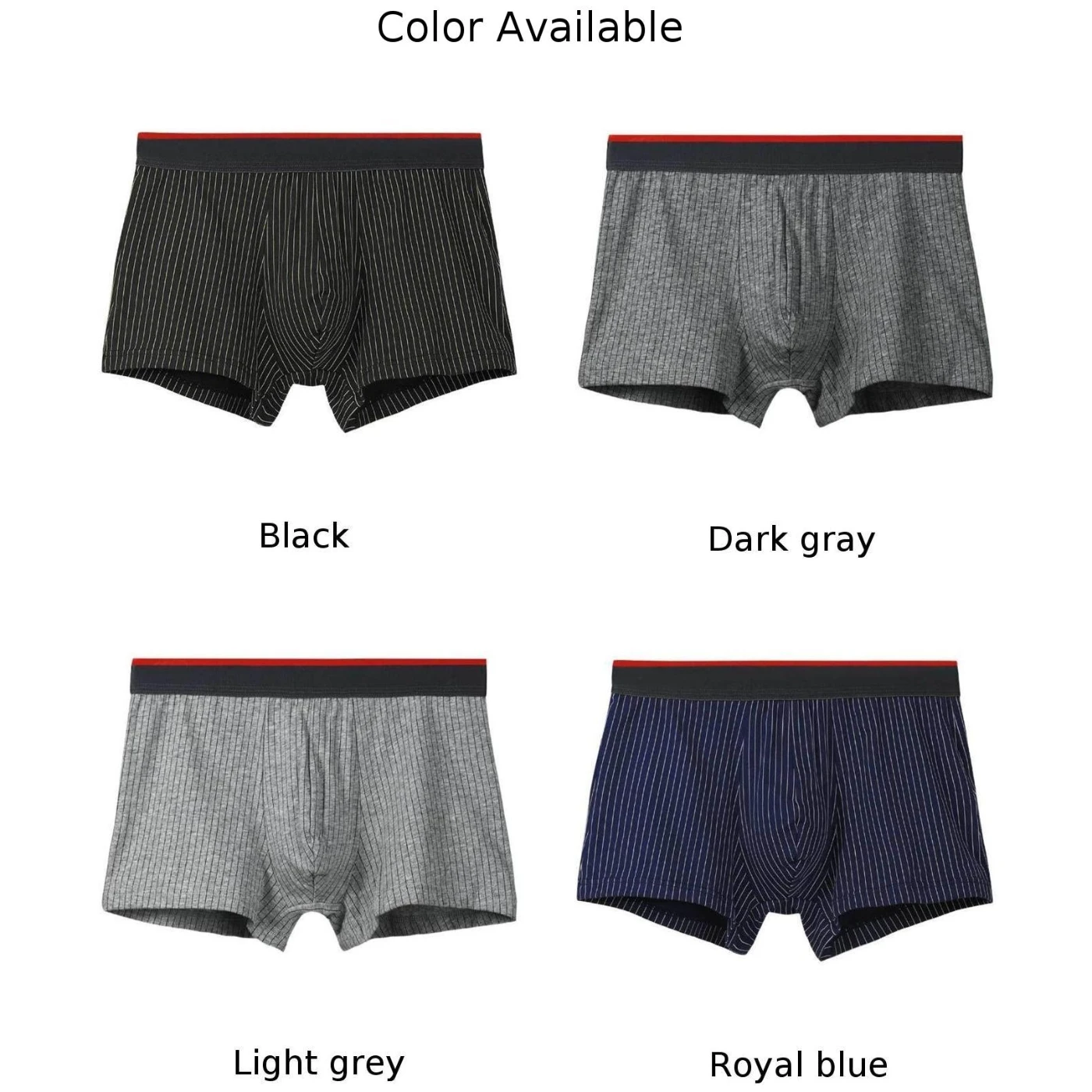 ملابس داخلية مثيرة للرجال بدون خياطة ملابس داخلية منخفضة الخصر سراويل داخلية منتفخة سراويل داخلية مخططة من القطن بحزام رياضي ملابس داخلية