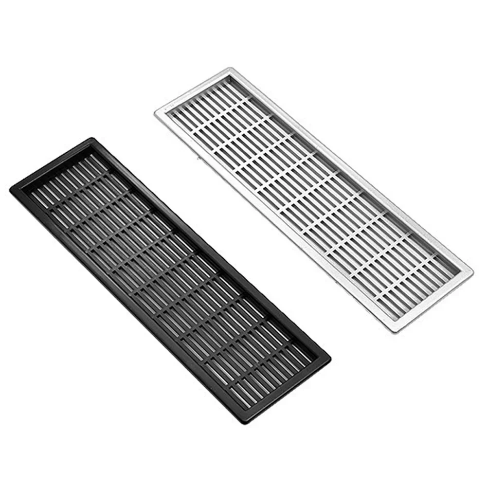 Armadi per Computer per armadi scarpiera griglia di ventilazione foro rettangolare argento/nero 1pc ABS Air Vent racchiudere gli spazi