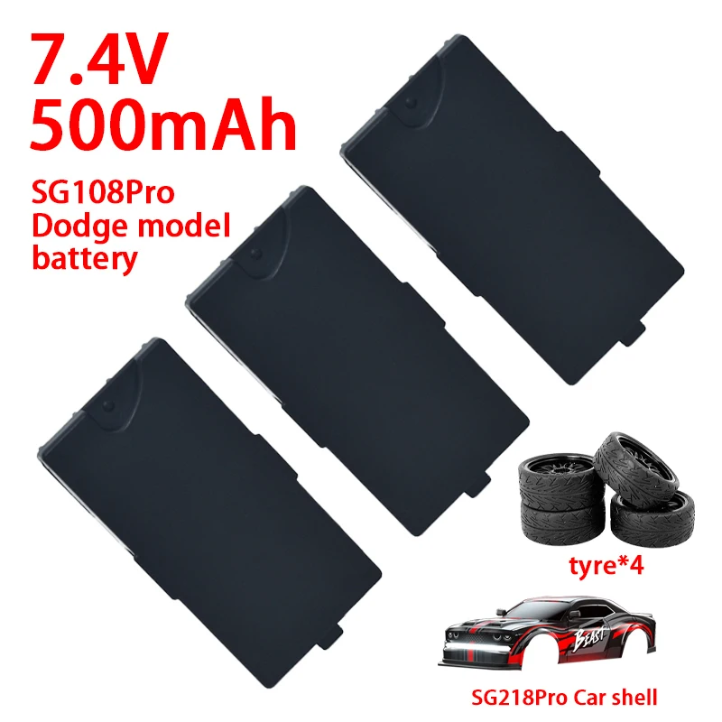 Original accessories 7.4V 500mah SG218Pro high-speed RC remote control car battery Dodge Challenger model toy Lipo Battery