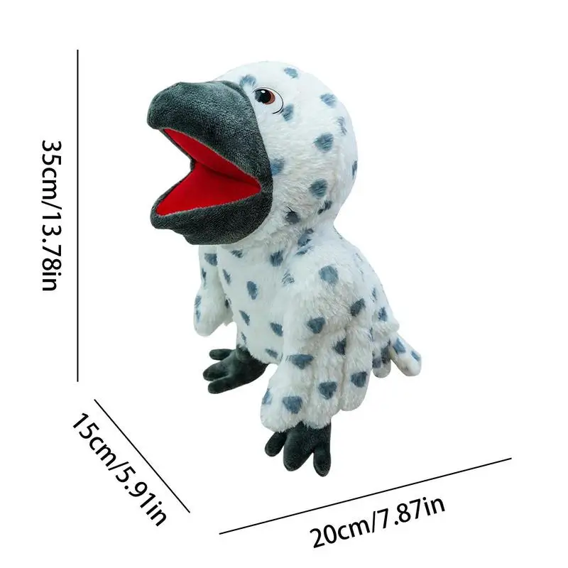 Hand Puppet Toy Kid's Bird Doll Comfort Toy Soft Short Plush Material Interactive ToyHand Finger Puppets Cartoon Plush Toy