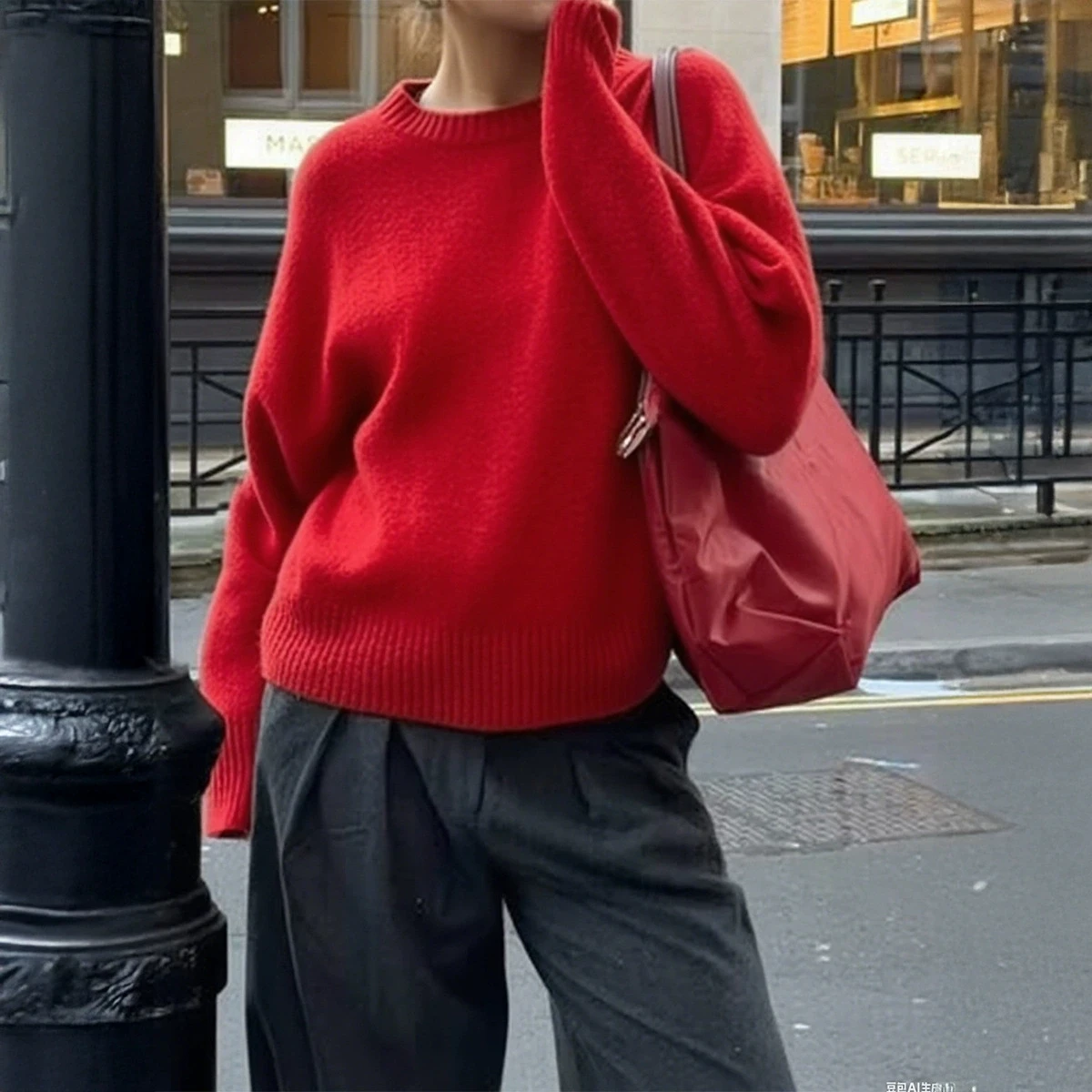 

2025 New Autumn Winter Casual Women Solid Color Pullover Sweaters Female Long Sleeve Loose Knit Jumper O-Neck Knitted Outerwear