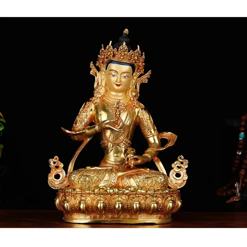 

Special Offer 33CM large HOME family efficacious Talisman Buddhism Gilding Gold-plated Vajrasattva mahasattva Buddha statue