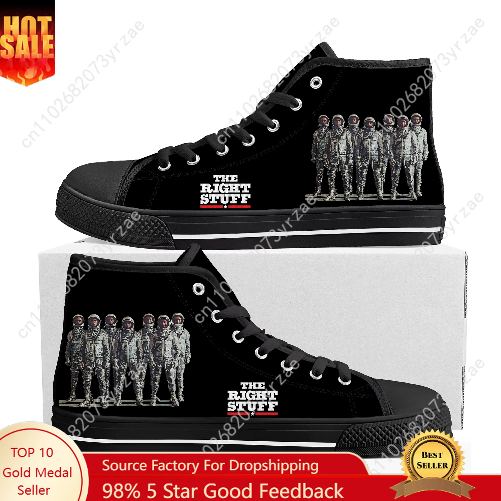 

The Right Stuff High Top Sneakers Men Women Teenager High Quality Fashion Trend Canvas Sneaker Built Casual Couple Custom Shoe