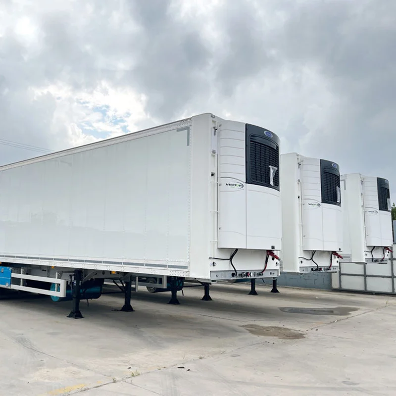 Customized New 40ft 45ft 48ft Steel Freezer Truck Trailer Refrigerated Semi-Trailer for Storing & Transporting Perishable Goods