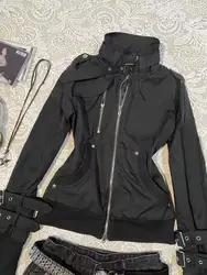 Hoodies Women Clothing Gothic Vintage Coat Slim Punk Zip Up Sweatshirts Streetwear Emo Girl Hoodie Plus Size Graphic Y2k Jacket