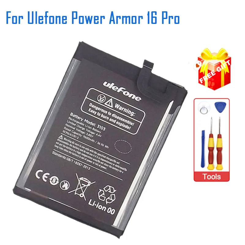 

New Original Ulefone Power Armor 16 Pro Battery Inner Built Cellphone Battery Parts GQ3103 For Ulefone Power Armor 16 Pro Phone