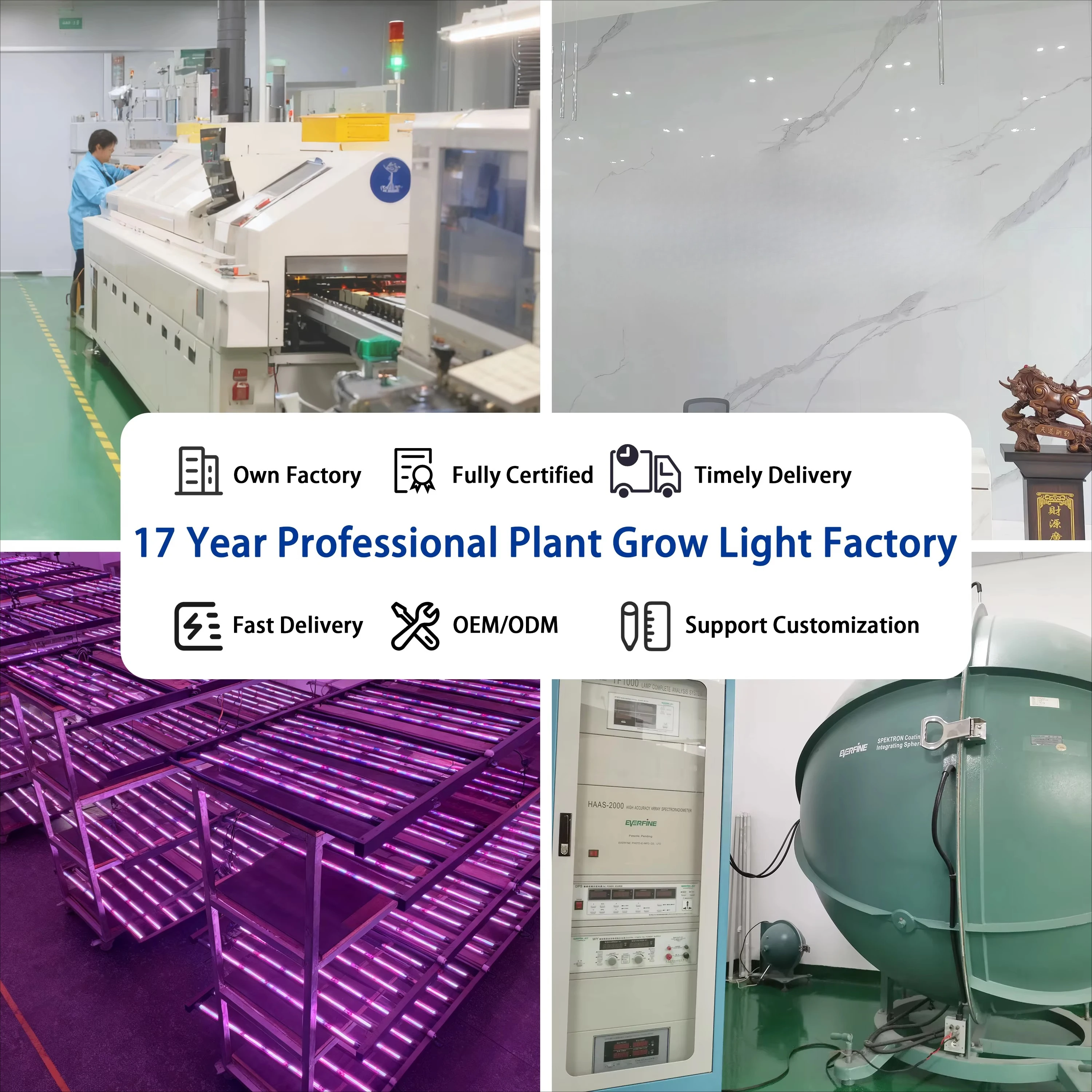 High Power Commercial LED Grow Light Plants 480W-600W 6000K-660NM Full Spectrum 6 Cob Bars 3000K-4000K Strip Plant Lamp view 5
