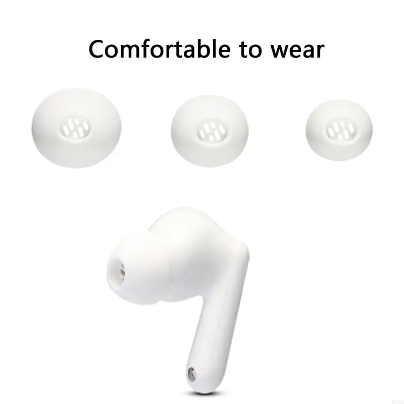 Enco Air4 ergonomic earplug-soundproof silicone pad (3 pairs, sweat-proof/washable, comfortable to wear)"