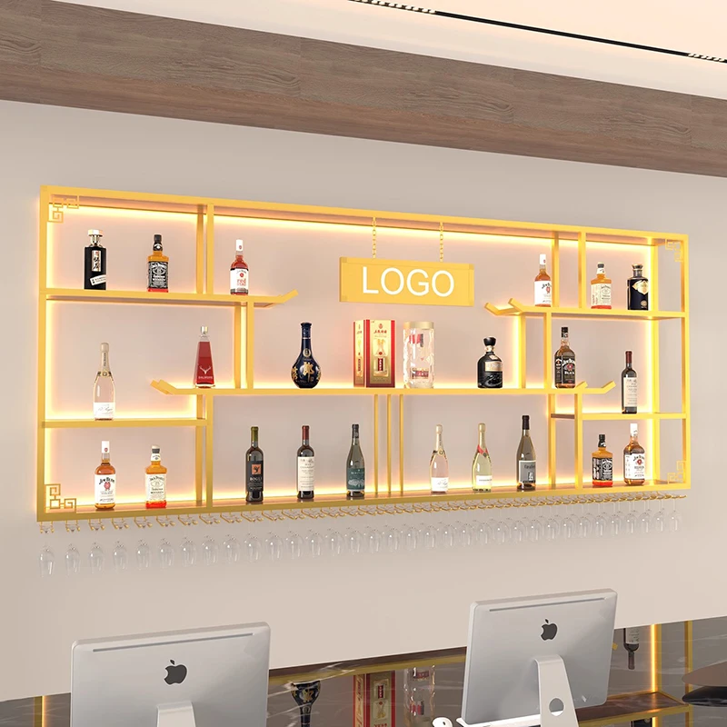 Kitchen Shelves Bar Cabinet Living Room Storage Restaurant Display Luxury Wine Cabinet Multifunctional Vitrina Home Furniture