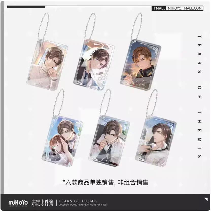 2024 Anime Tears of Themis Heartbeat Memorial Series Thick Acrylic Pendant Artem Wing Style Keychain MiHoYo Gift