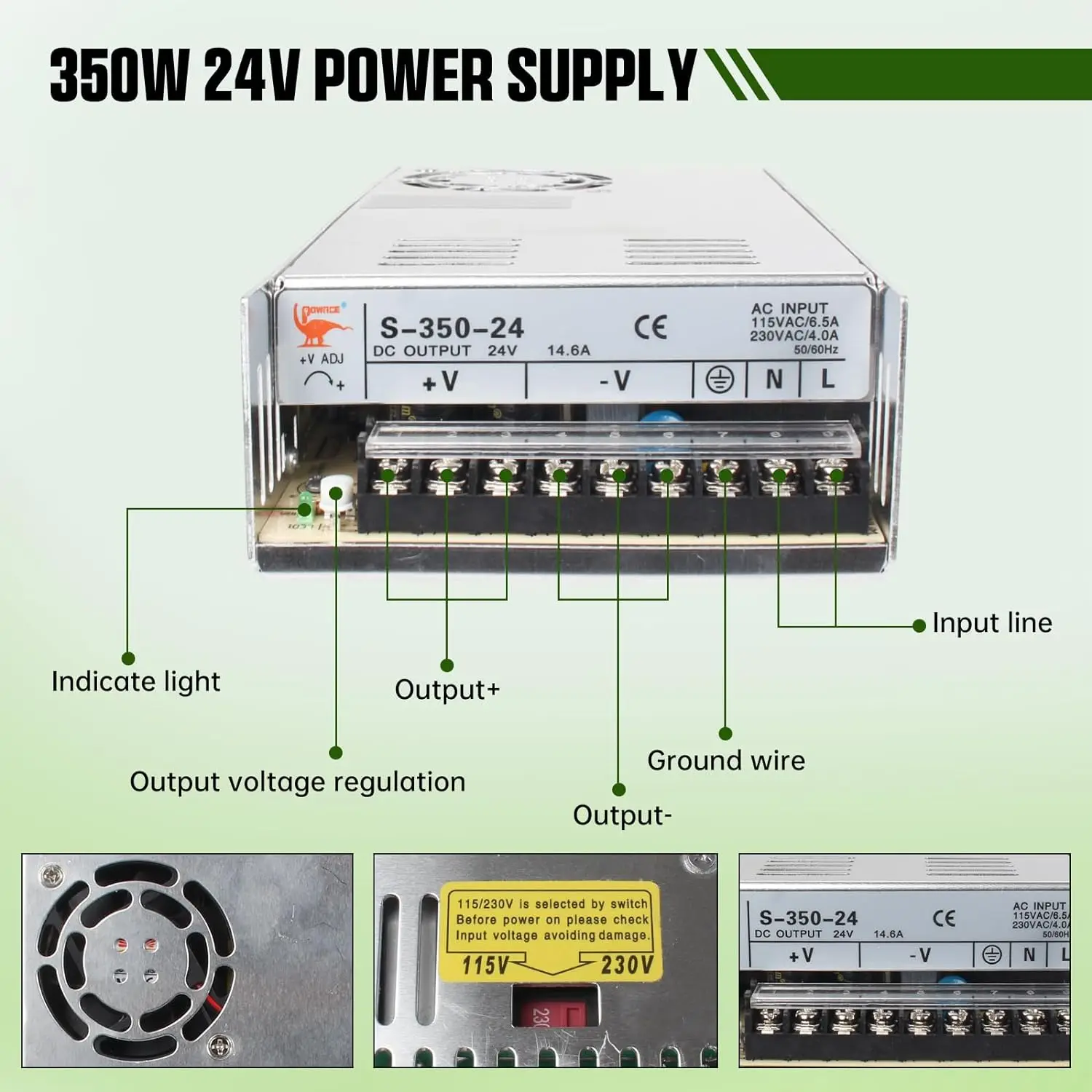 3 /4 Axis USB MACH3 CNC Controller Kit Nema23 stepper motor 270oz.in 76mm 3A With TB6600 Driver + Power Supply