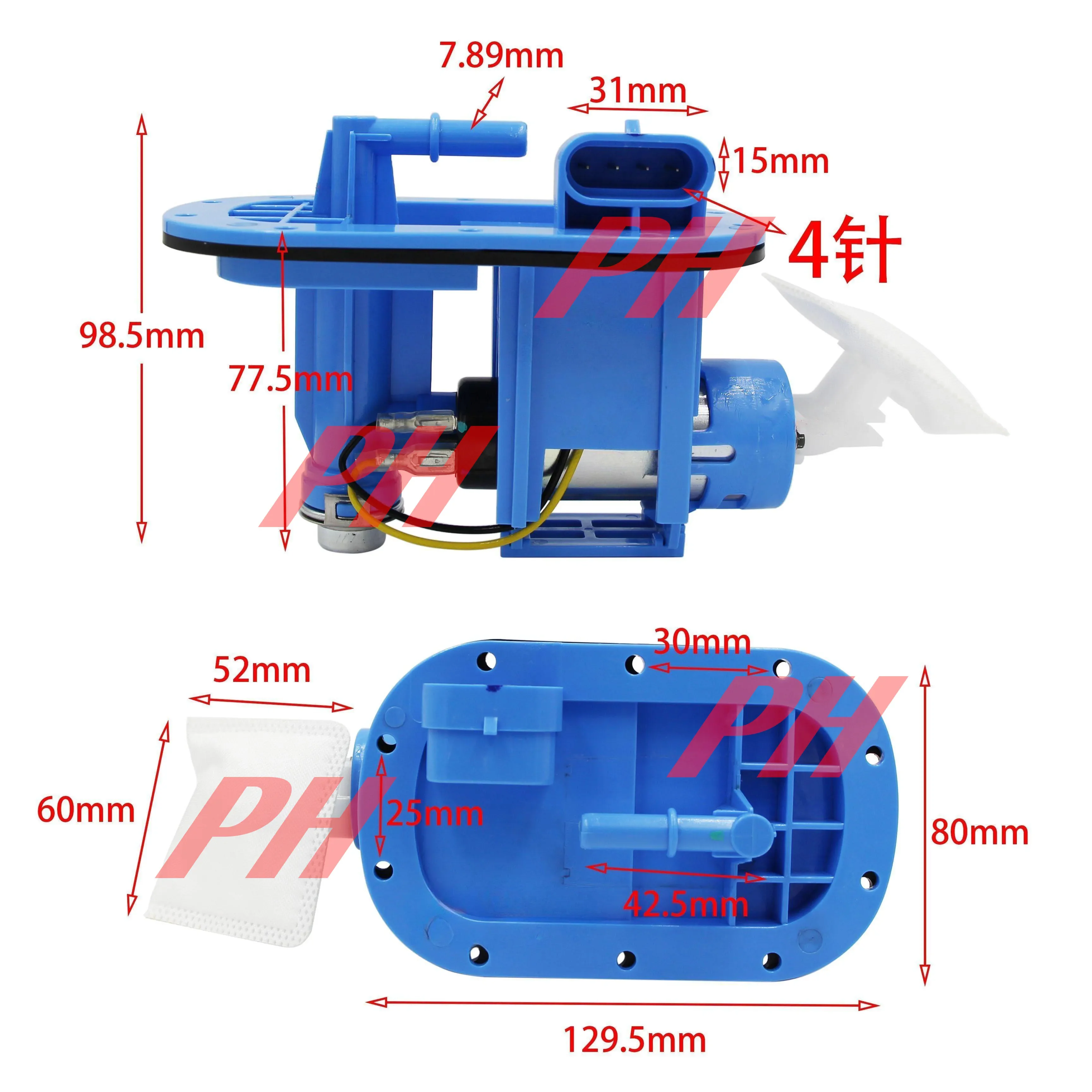 Motocycle Module Fuel Pump Assembly Fit For Hyosung GV250 GT250R GT650 Module 15100H99D00 15100HB9500 Indian Blue 384