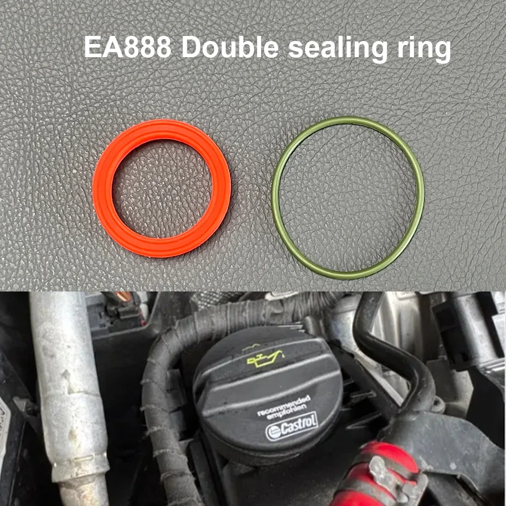 

EA888 3rd Oil Filler Cap Rubber Sealing Gasket For VW Passat B8 Golf 7 Mk7 Touran For Audi A8 S8 D3 4e A4L Q5 A3