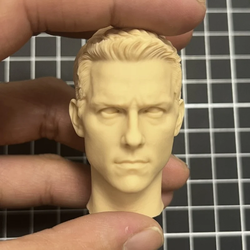 Cabeça de resina fundida 1/6 esculpida em cabeça sem cor (adequada para bonecas de 12 polegadas) conjunto de modelo