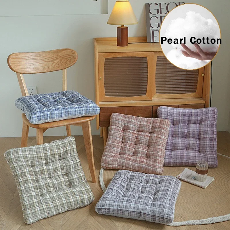 

1PC Square Cushion /Floor Square Pillow for Seating on Floor Solid Tufted Thick Pad Cushion for Yoga Balcony Chair Seat Cushions