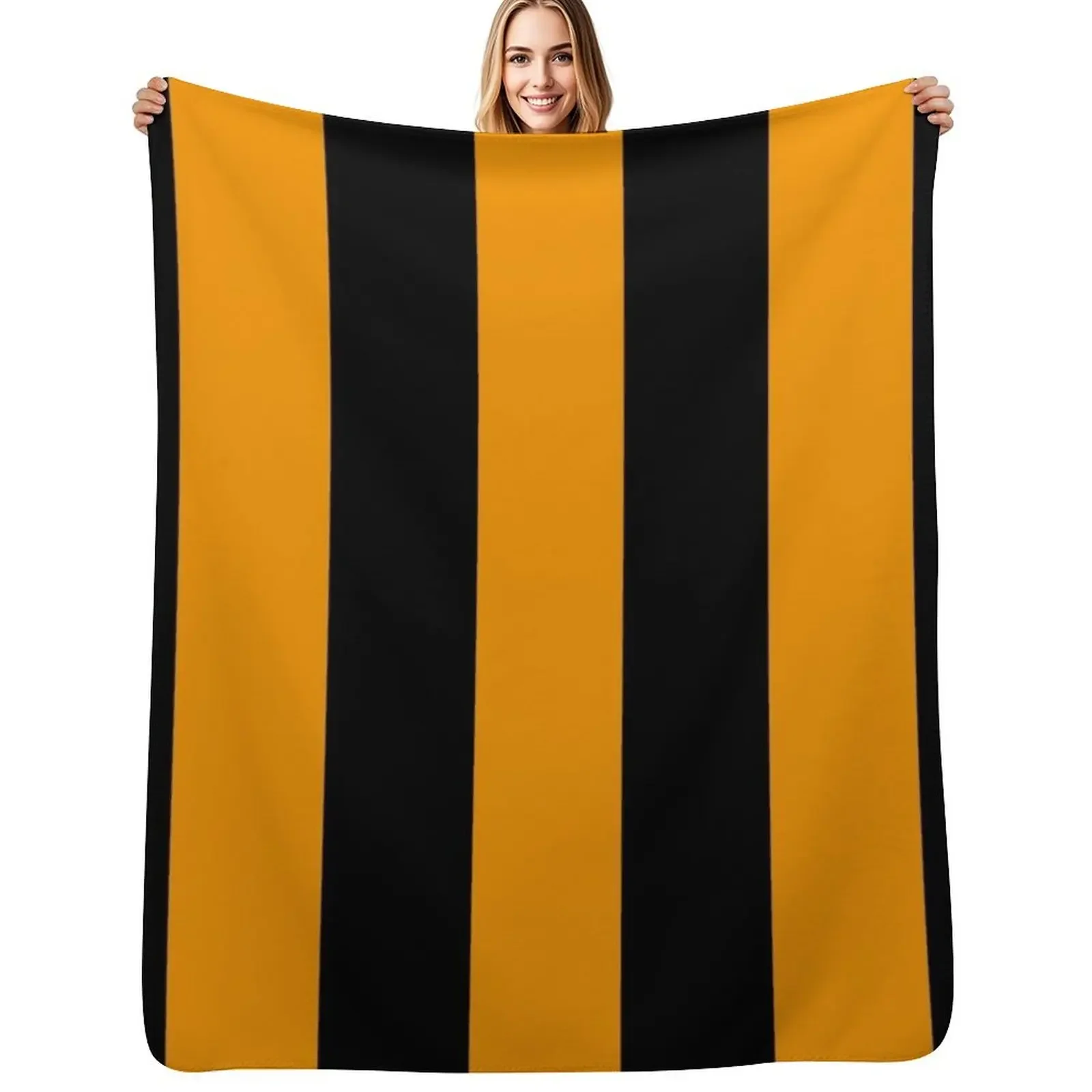

Hull City FC Stripes Throw Blanket bed plaid for babies Extra Large Throw Blanket