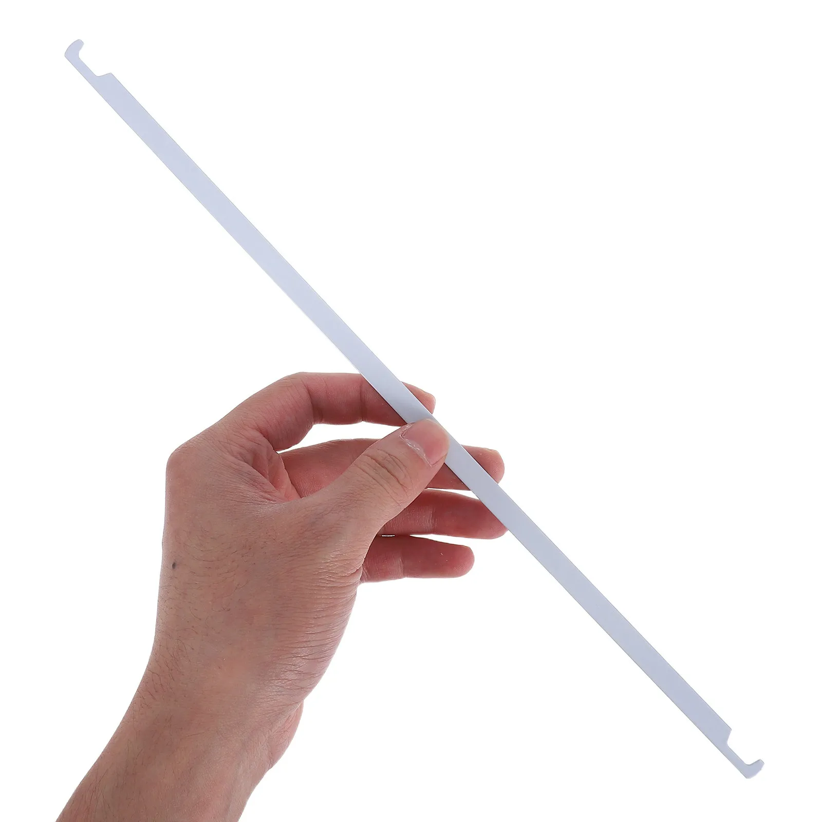 50個の白い吊り下げファイルフォルダーレール金属32.5cmドキュメントディバイダーバーヘビーデューティオフィス用品ファイルレターの整理用