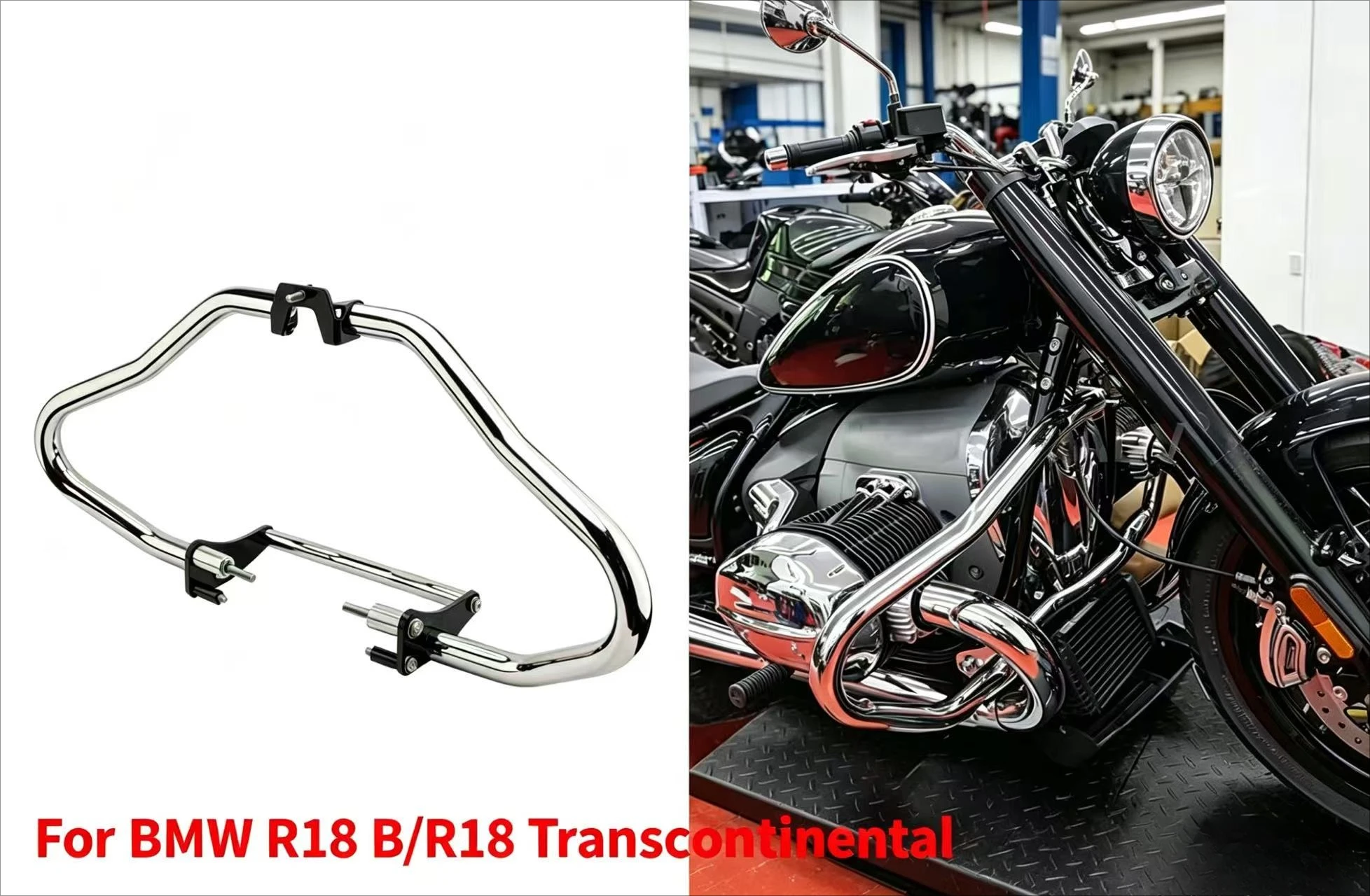 

For BMW R18 B R18 Transcontinental Motorcycle Falling Protection Engine Guard Highway Crash Bars