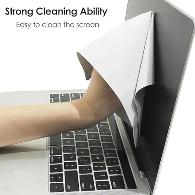 Laptop Keyboard Microfiber Cleaning Cloth Dust Cover for 13/14 -15/16 Inch Notebook Screen Wipe Tool