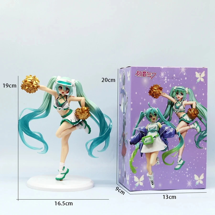 PVC series model, fashion anime, cheerleader, gift collection toy model, cute desktop small ornaments