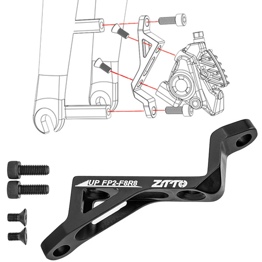 

Disc Brake Bracket Converter Post Mount To Flat Mount Front & Rear Disc Brake Caliper Mount Adapter Bicycle Caliper Converter
