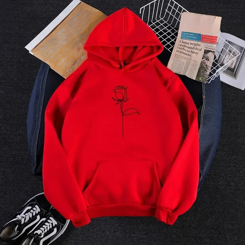 Heren eenvoudig bedrukte kangoeroezak hoodie losse casual top heren lente en herfst hoodie sportkleding comfortabele streetwear