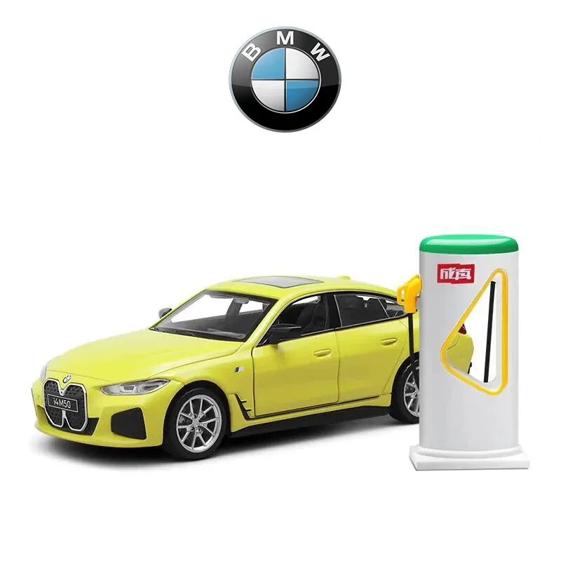 

Модель автомобиля в масштабе 1:34 BMW I4 M50 из сплава с зарядным устройством
