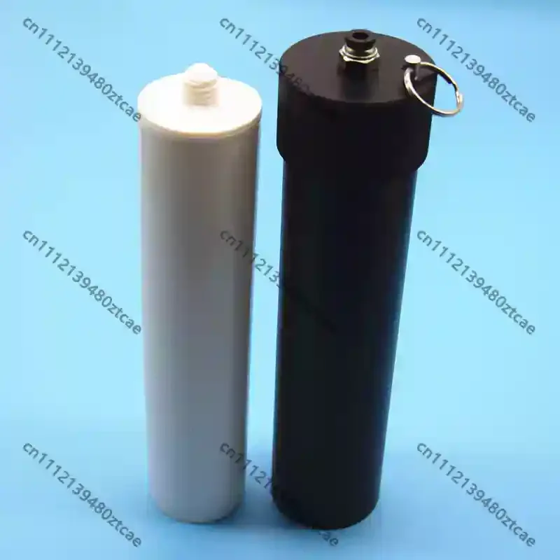 Pneumatic Silicone Barrel 330ml, Aluminum Alloy Sleeve Dispensing Machine Container