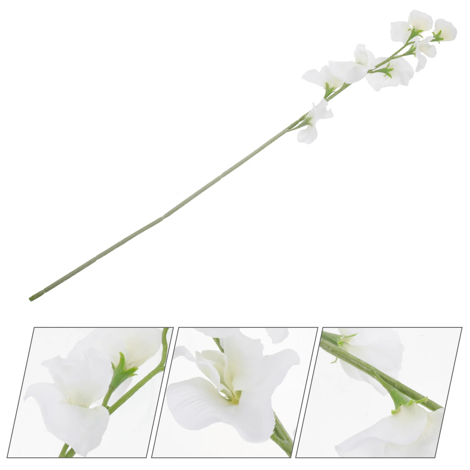 

Simulation Pea Blossom Decorative Fake Flower Ornament White Handmade Rustic Romantic Flower Arrangement Home Decor