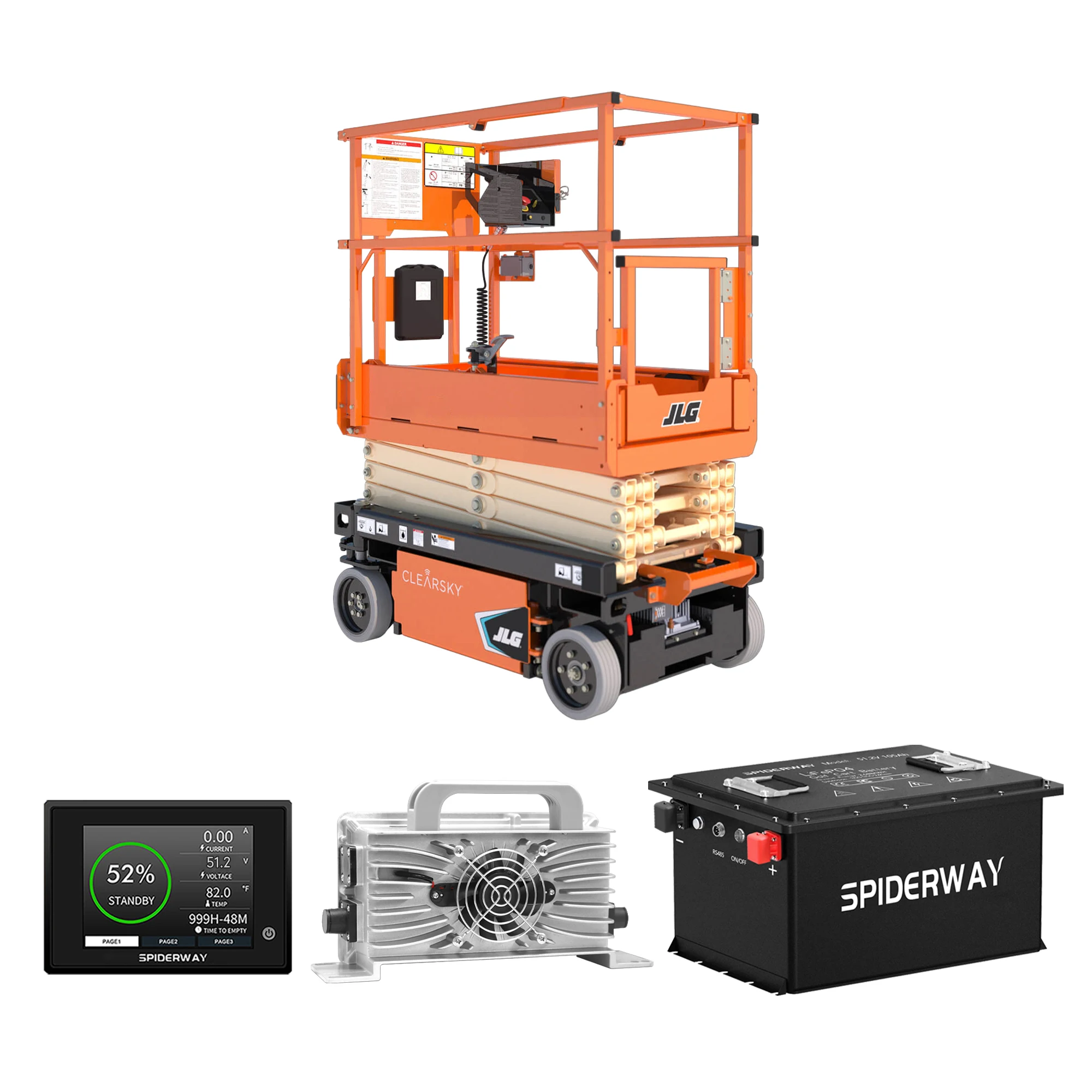 72V 105Ah LiFePO4 Lithium Battery with 25A Charger 200A BMS 6000+ Cycle 14.72kW for GEM ICON Golf Cart