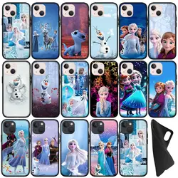 Queen Princess Frozen Elsa Anna Olaf Snow Phone Cover for Apple iPhone 16 11 Pro XS Max XR 6 X 6s 7 8 Plus + SE 2022 8+ Case