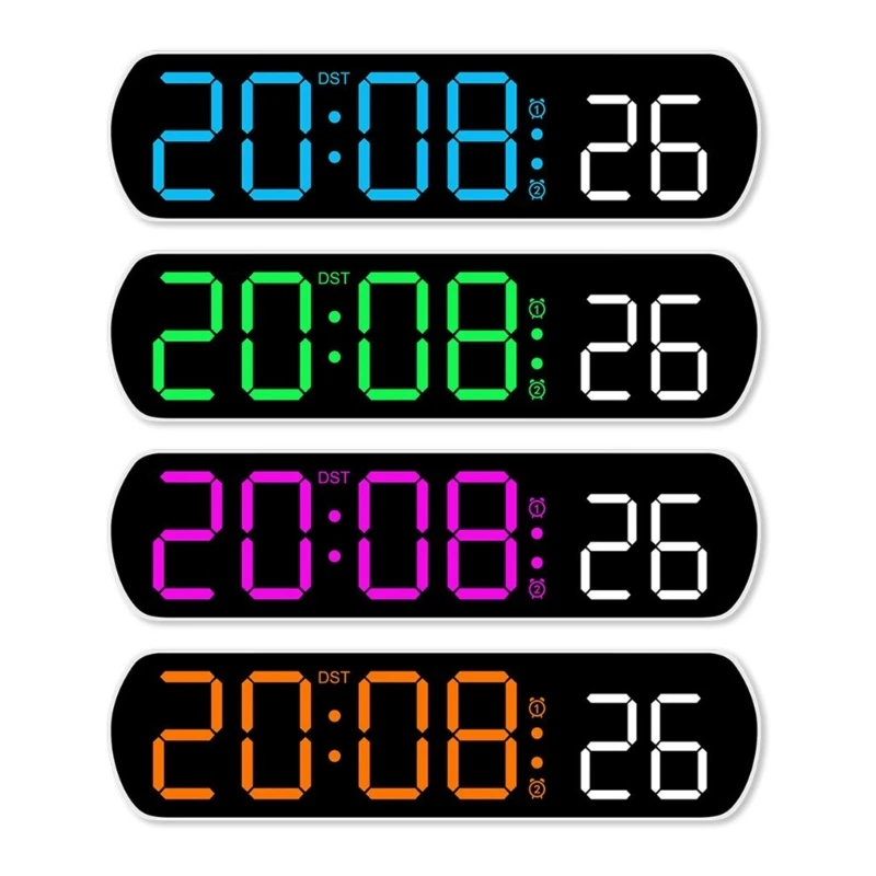 Digital Table Clock with Jump Second Display Timer Alarm Clock for Home Bedroom DXAF