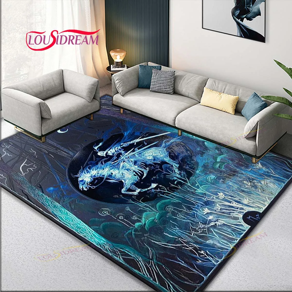 

The Night Rider Art Decor Tapete Floor Area Rugs Large Mat Carpets for Home Bedroom Living Room Decoration Aesthetic Unique Gift