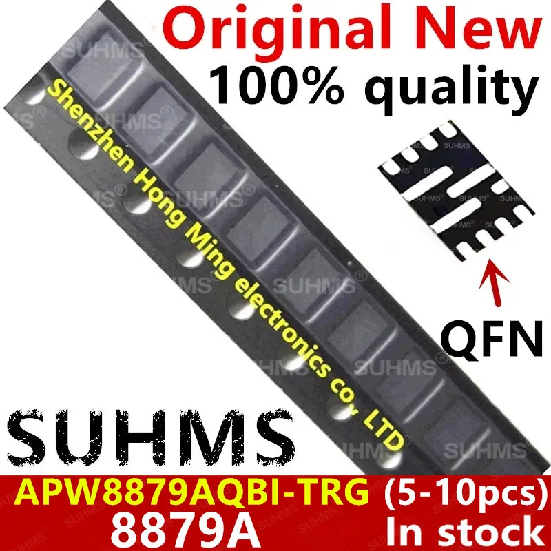 (5-10piece)100% New APW8879AQBI-TRG APW8879AQBI APW8879A 8879A QFN-12