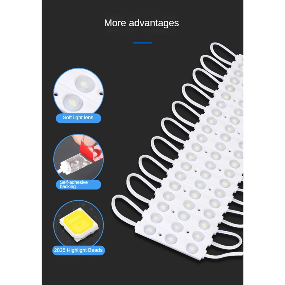 Selbst klebende LED-Schrank leuchten Kleider schrank leuchten berührungs empfindliche Atmosphären leuchten LED-Waschtisch leuchten für Spiegel-EU-Stecker