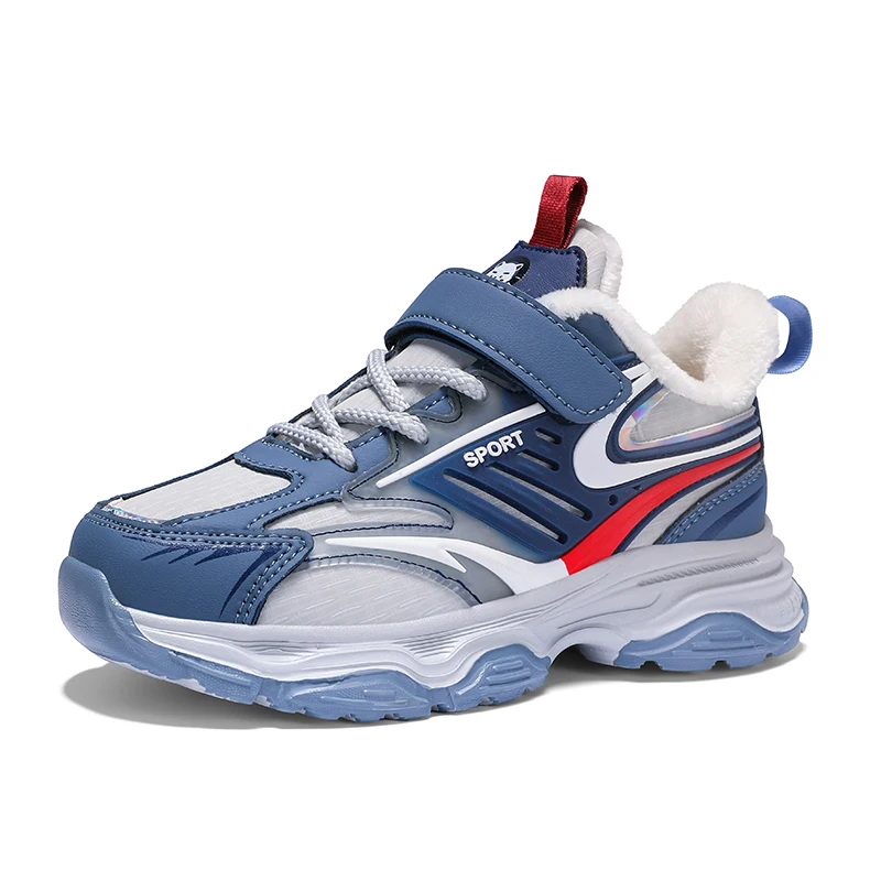 

Children Winter Leather Cotton Shoes Boys Waterproof Warm Running Shoes Kids Outdoor Casual Shoes Warm Sports Shoes for Girls